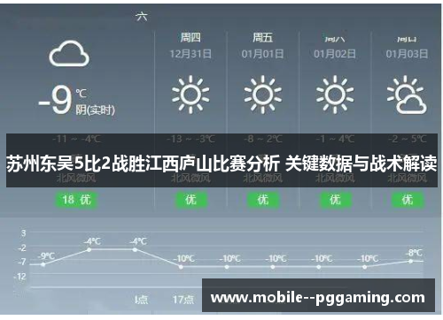 苏州东吴5比2战胜江西庐山比赛分析 关键数据与战术解读